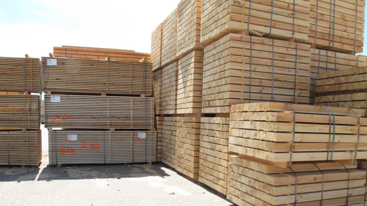 Schnittholz Schnittholzstapel